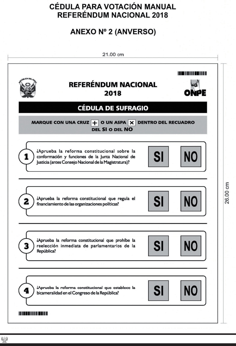 Cedula votacion manual para referéndum del 9 de diciembre