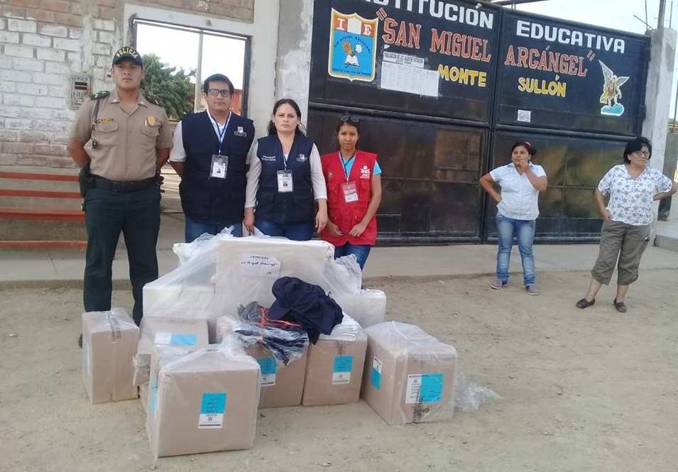 Material Electoral en colegios