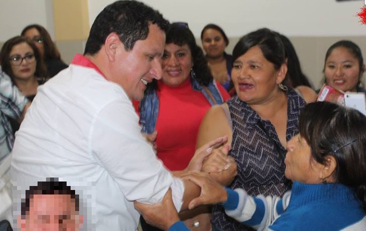 Servando Garcia en campaña electoral