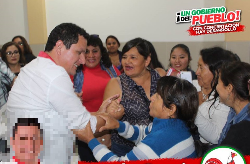Servando Garcia en campaña electoral