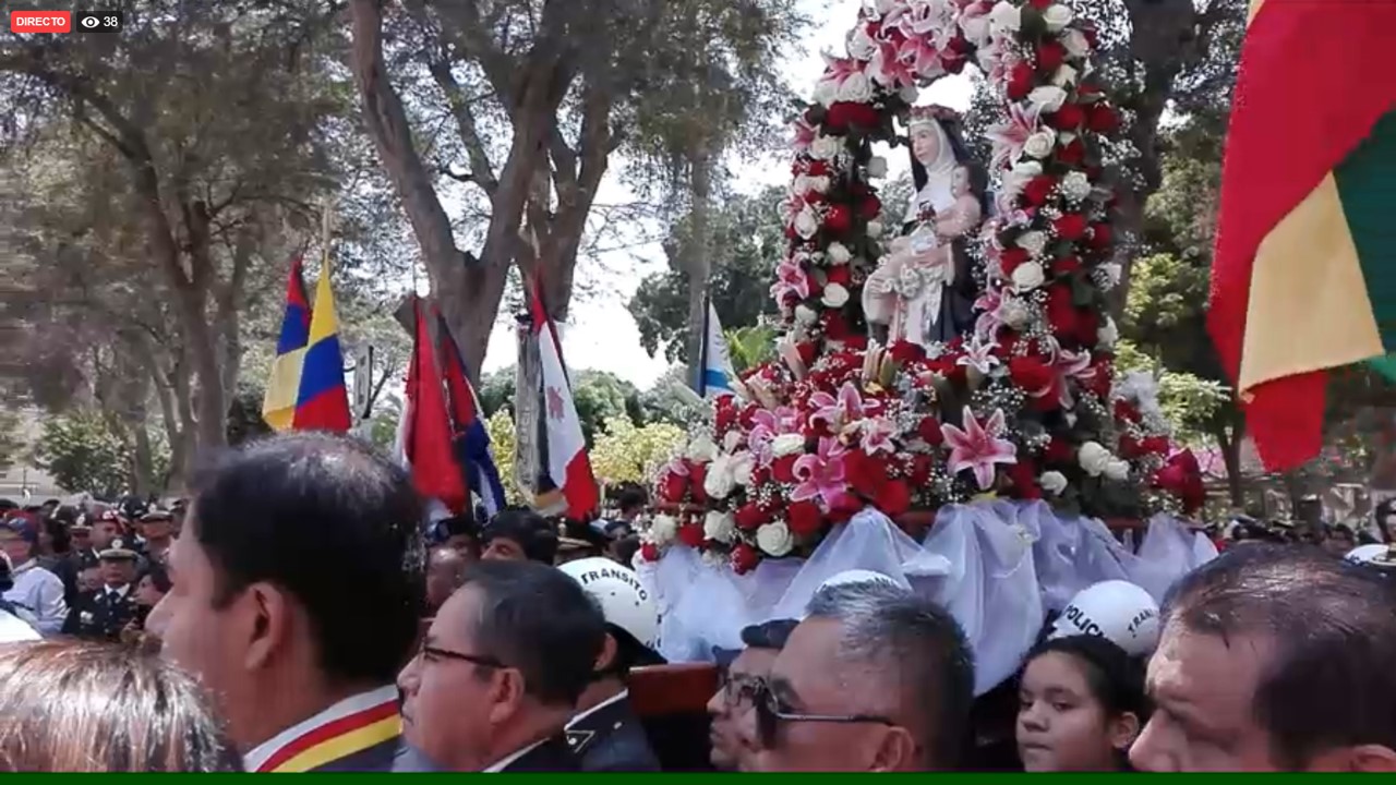 Piura: con misa, procesión y actos protocolares rinden homenaje a Santa Rosa de Lima