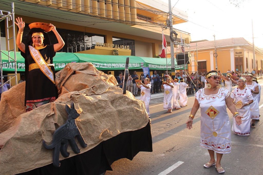 Con pasacalle culminan celebraciones por 487 Aniversario de la fundación de la ciudad de San Miguel de Piura