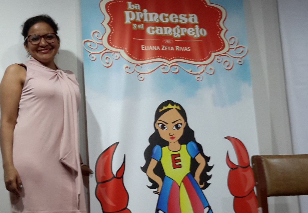 Eliana Zeta Rivas presentó su libro 'La princesa y el cangrejo'