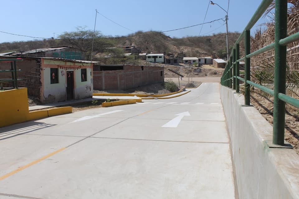 Municipalidad de Marcavelica concluye obra de pistas y veredas en varias calles