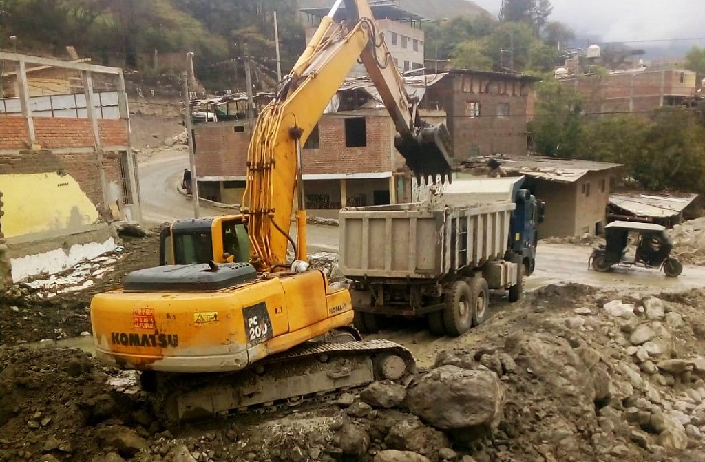 Quebrada de Longulo en la ciudad de Huancabamba