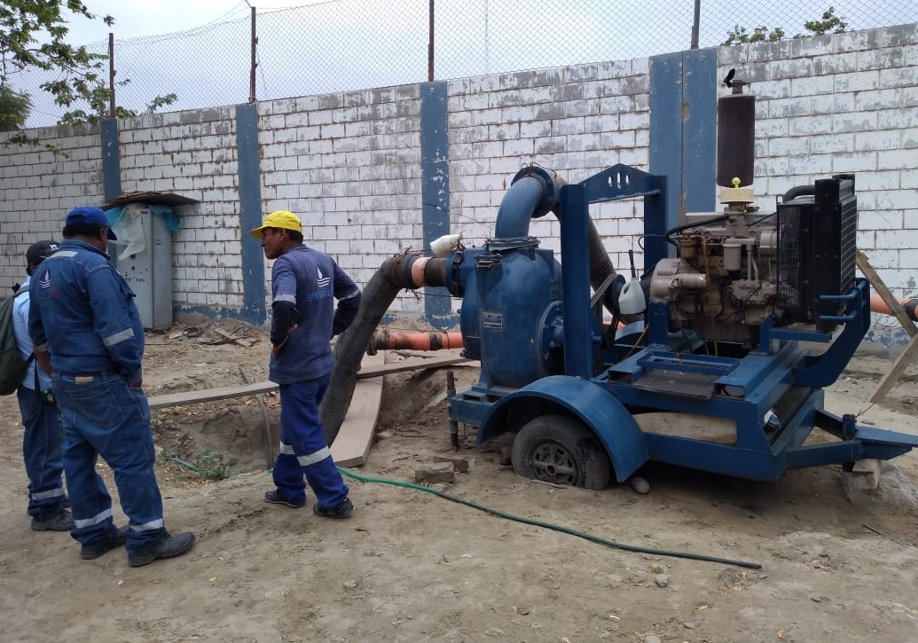 Afloramientos en avenida Sullana ciudad de Piura