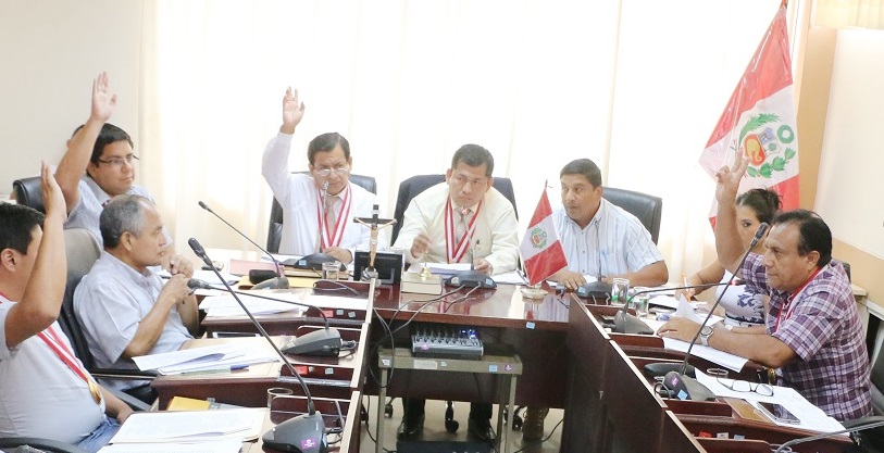 Consejo Regional de Piura aporbó cuadro de comisiones 2019