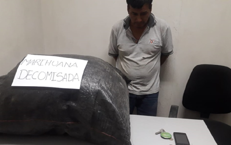 Detienen sujeto con marihuana en distrito Las Lomas