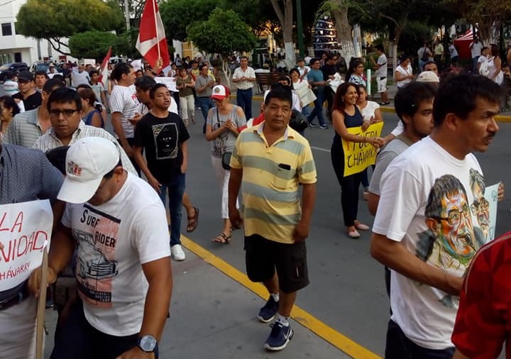 Protesta contra Gonzalo Chavarry