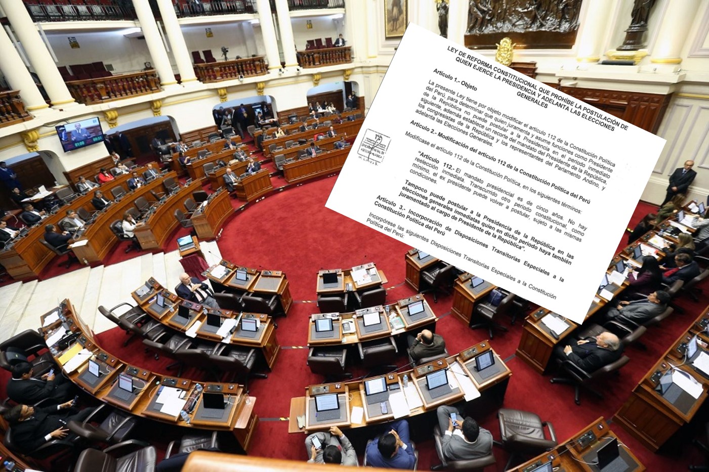 Presentan proyecto de adelanto de elecciones