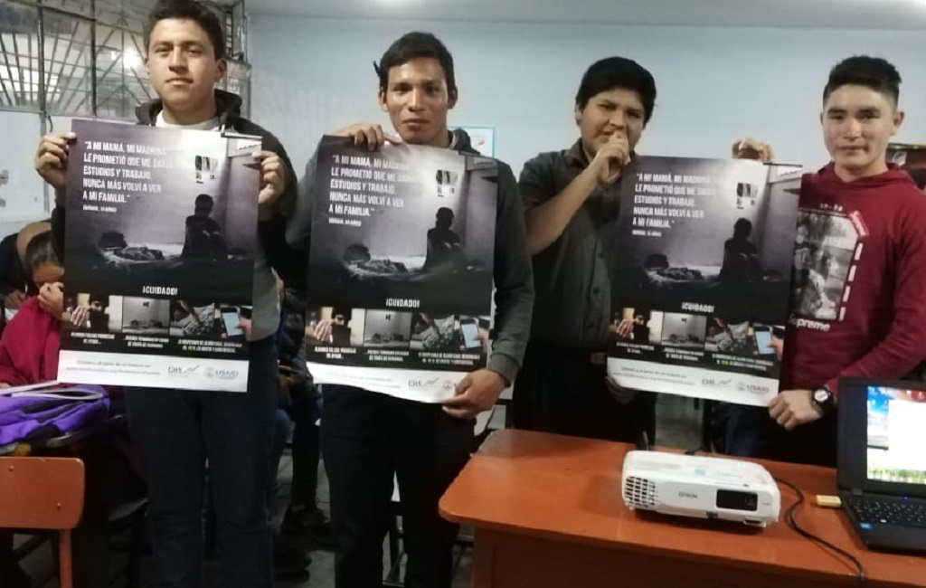 Huancabamba: capacitan a alumnos sobre trata de personas y tráfico ilícito de migrantes