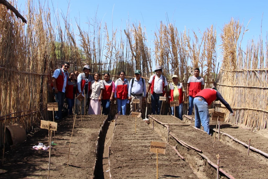 INIA capacita a líderes Yachachiq de Piura en técnicas de instalación de biohuertos familiares