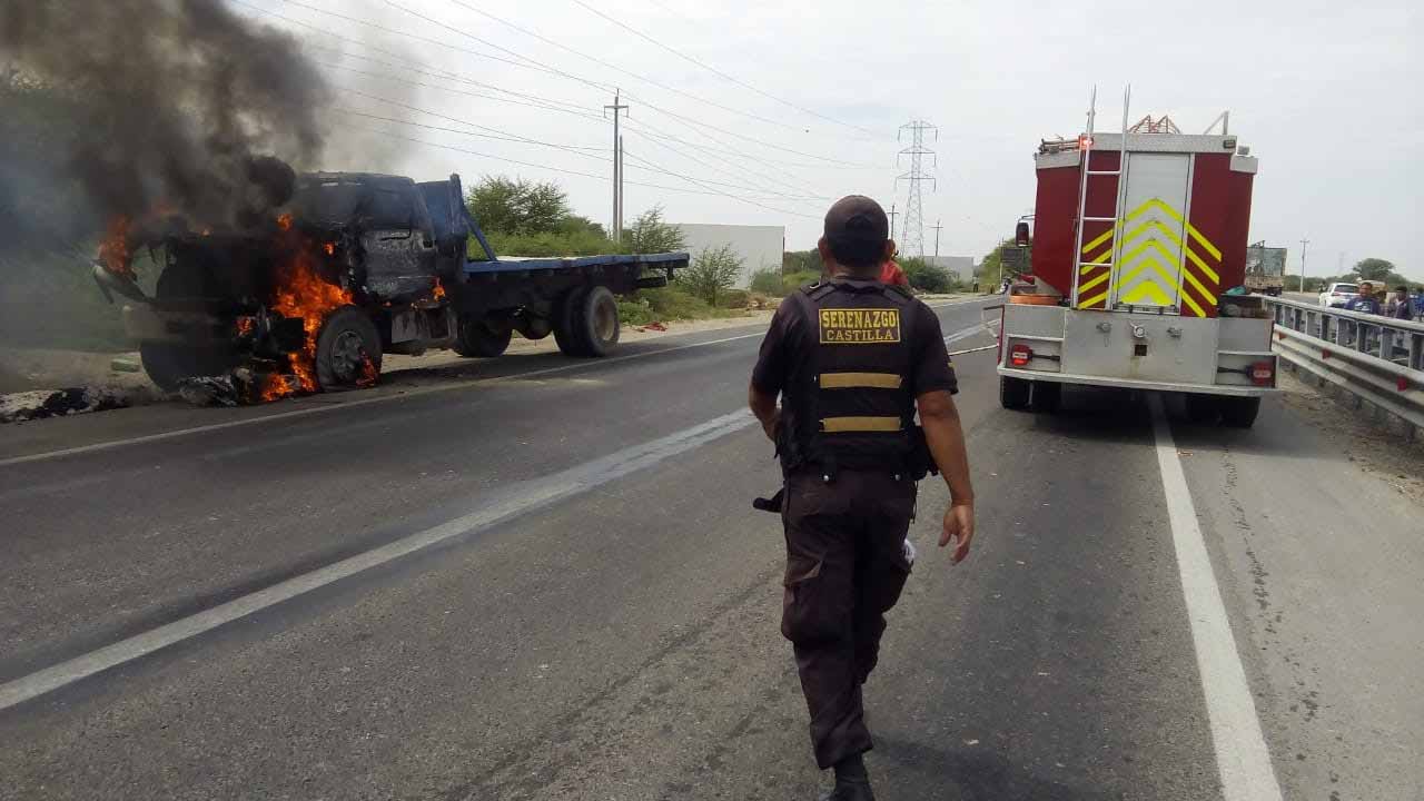 camion se incendia via 1