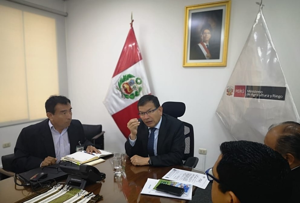 Ministro Agricultura y alcalde Morropon Nelson Mío
