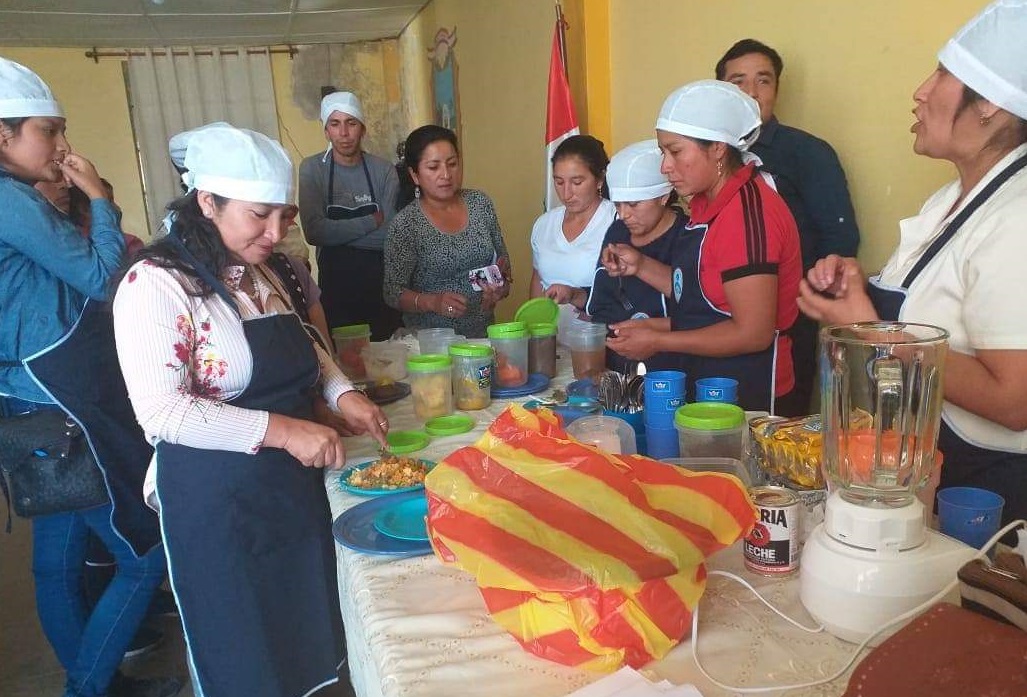 Sesion demostrativa para combatir la anemia