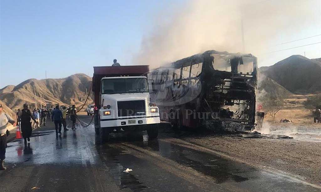 bus incendiado los organos