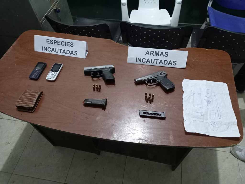 armas incautadas a banda