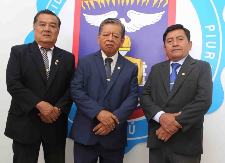 Juan Gabriel Adanaqué y vicerrectores encargados