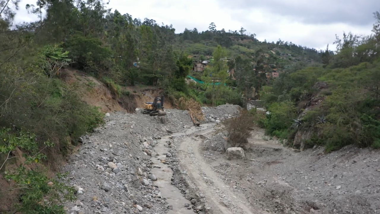 Verifican trabajos de descolmatación en Huancabamba