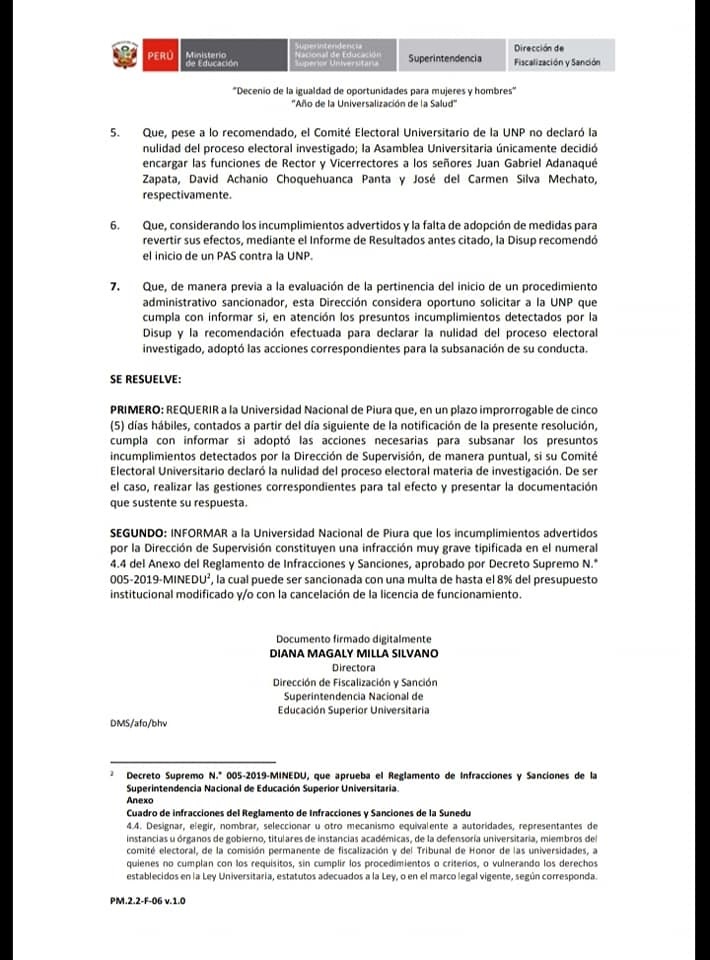 Carta Sunedu 2