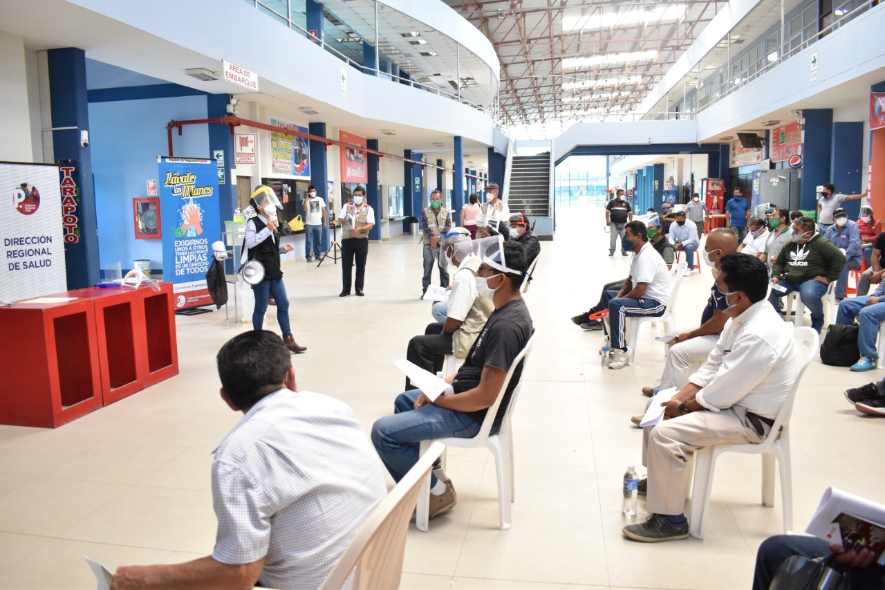 Piura: capacitan a transportistas de GECHISA sobre protocolos de bioseguridad