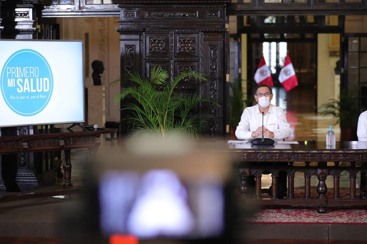 Presidente Martín Vizcarra pidió medidas de bioseguridad a peruanos