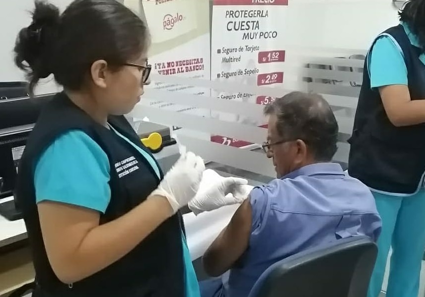 Banco de la Nación y Ministerio de Salud realizarán jornada de vacunación a pensionistas