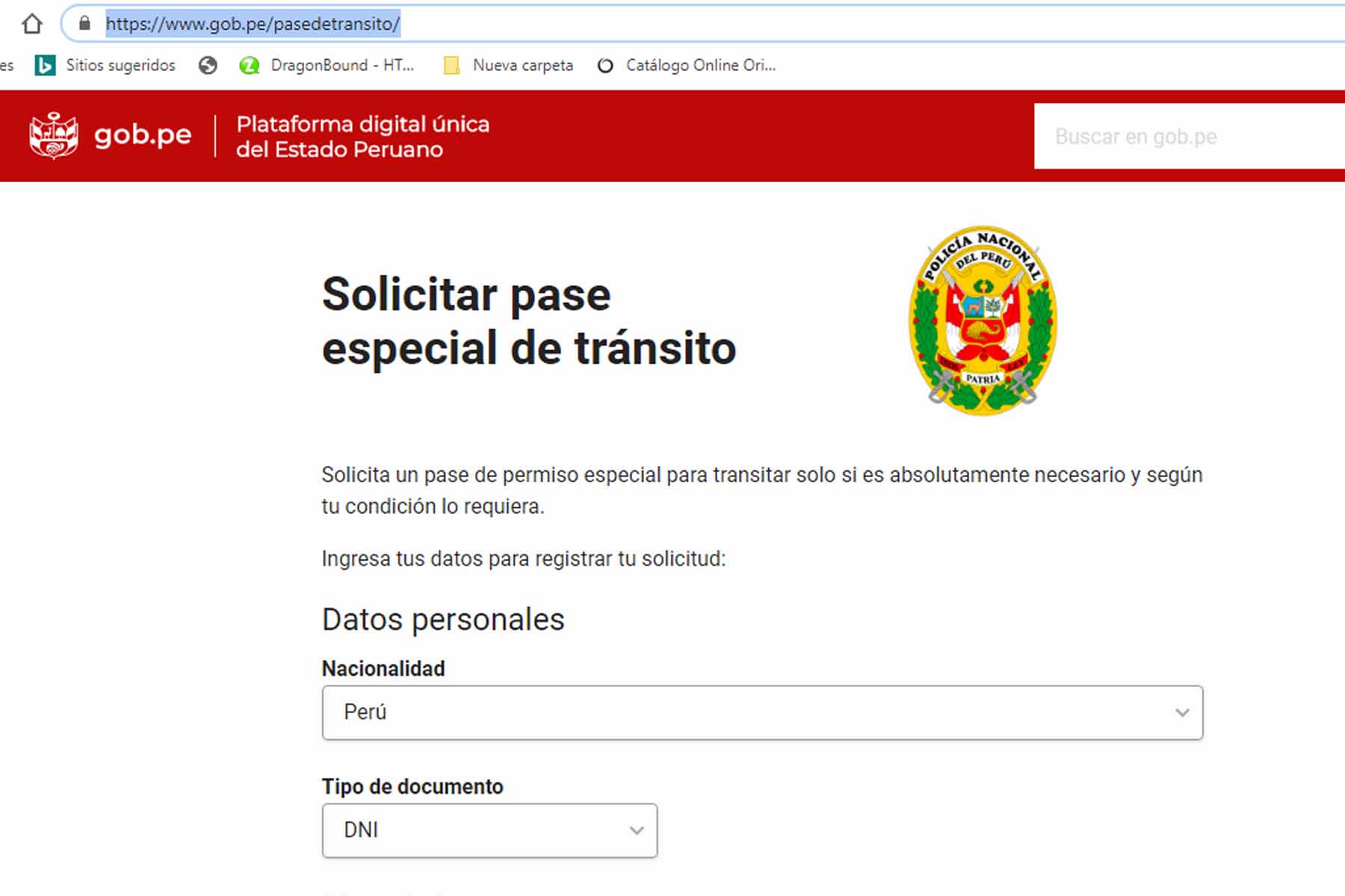 permiso para transitar 1