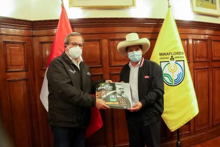 Pedro Castillo se reunió con alcalde de distrito limeño