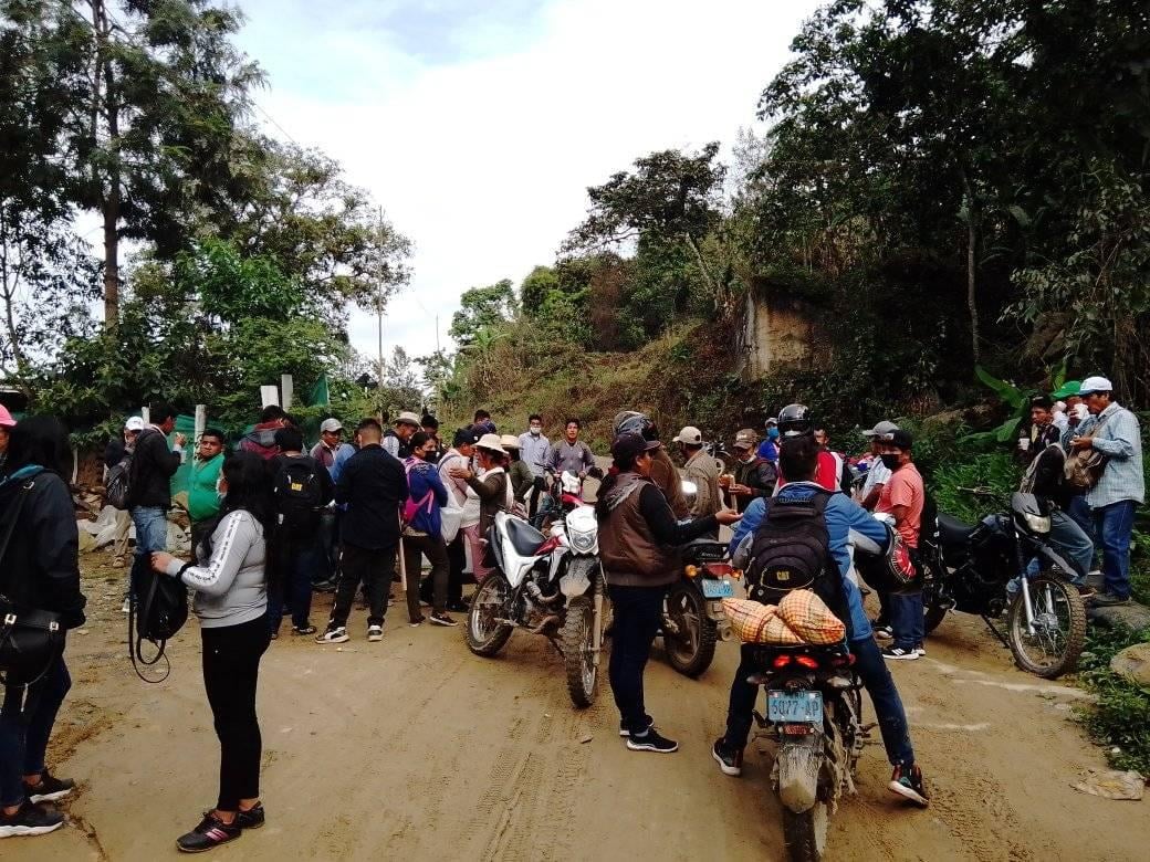 Huancabambinos inician paro indefinido reclamno reinicio de obra | Imagen William Tocto y otros