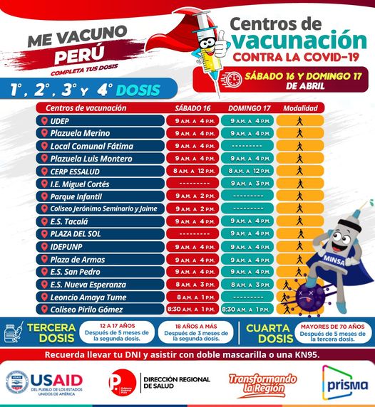 vacunacion 16 y 17 abril