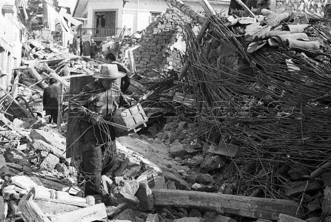 Callejón de Huaylas después del sismo 1970