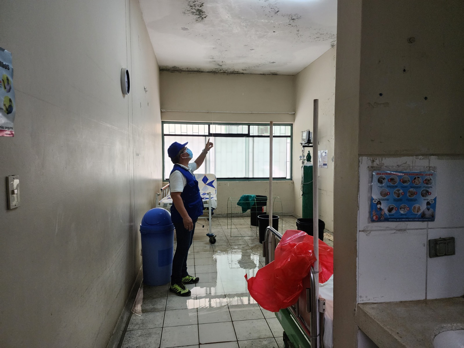 Hospital Santa Rosa se deteriora con lluvias 1