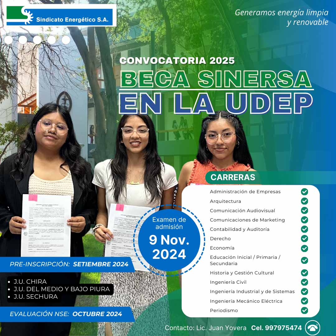 Convocatoria a Beca Sinersa 2025