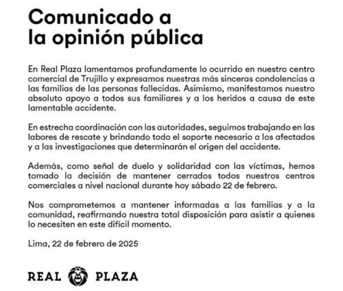 comunicado Real Plaza1